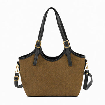 Bucket Canvas brown & black