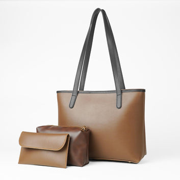 Alice tote set of 3 bag  Brown